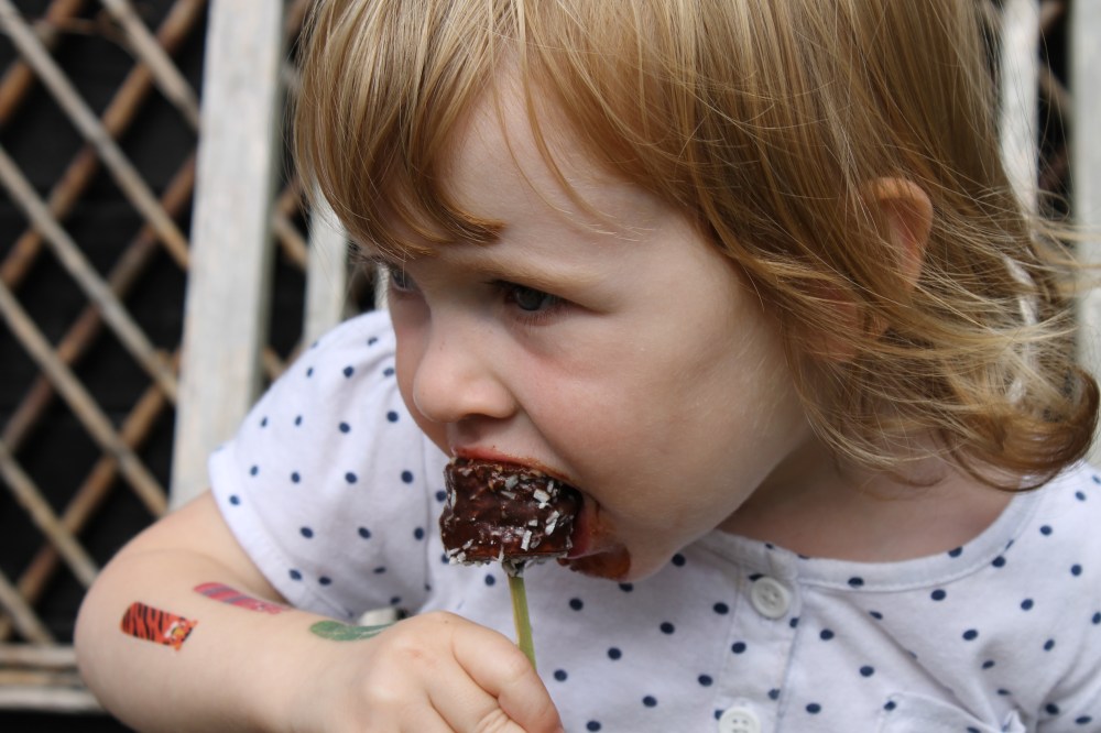 Frozen banana, peanut butter &chocolate @healthyfoodiebaby 4