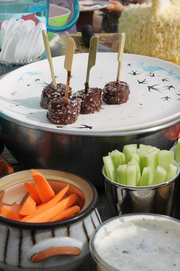 Frozen banana, peanut butter and chocolate bites @ healthyfoodiebaby 5