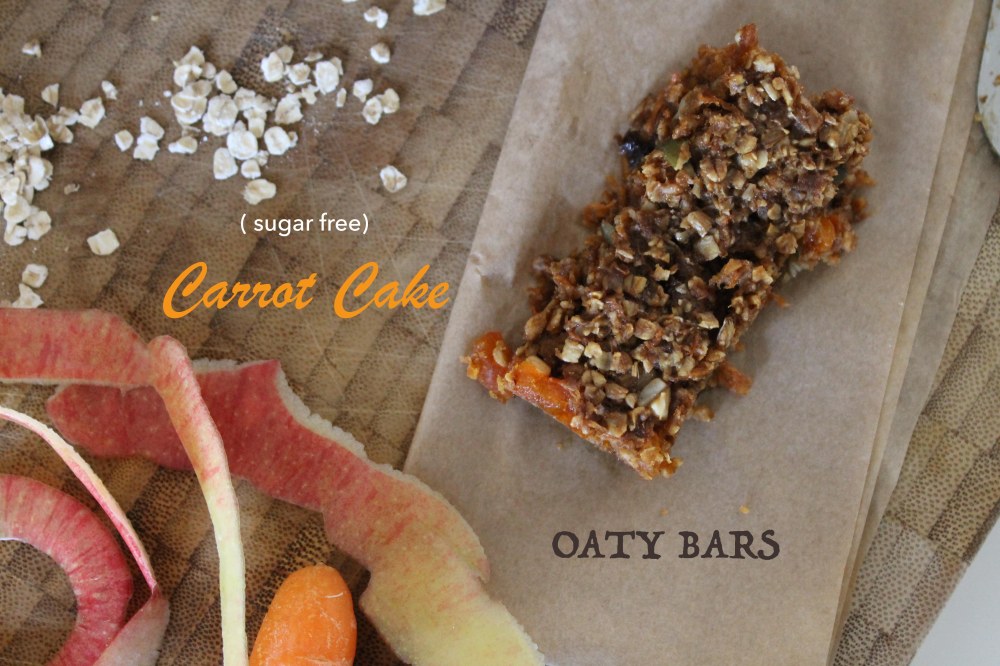 Carrot cake oaty bars@ healthyfoodiebaby